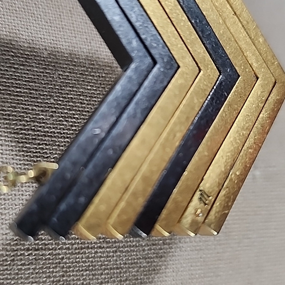 Madewell Arrowstack Adjustable Two Tone Necklace,… - image 4